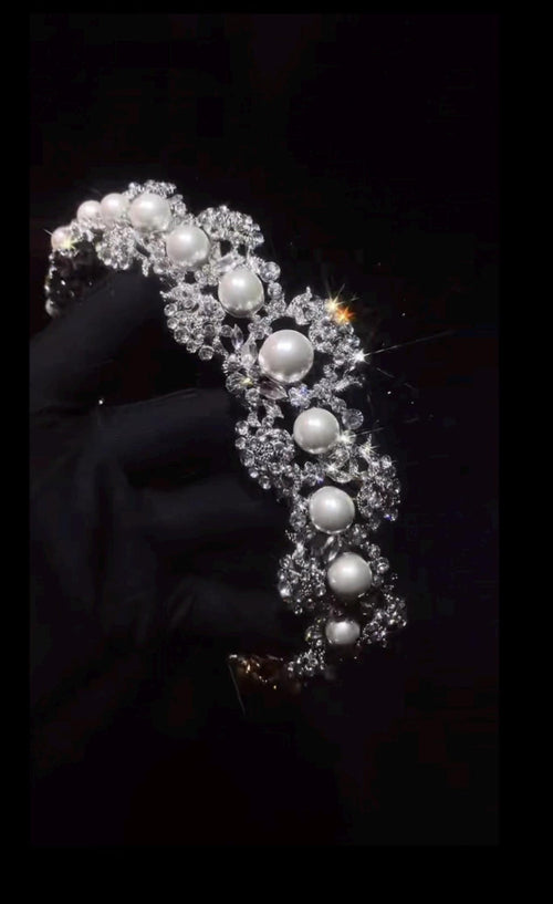 Bridal Tiara Wedding Crown, Crystal Bride Headpiece, Wedding Hair Accessories
