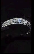 Crystal Bridal Tiara, Silver Wedding Crown, Elegant Bride Headpiece Wedding Hair Accessories