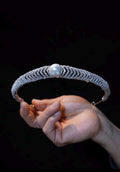 Pearl Crystal Leaf Bridal Headband, Minimalist Silver Wedding Tiara for Bride