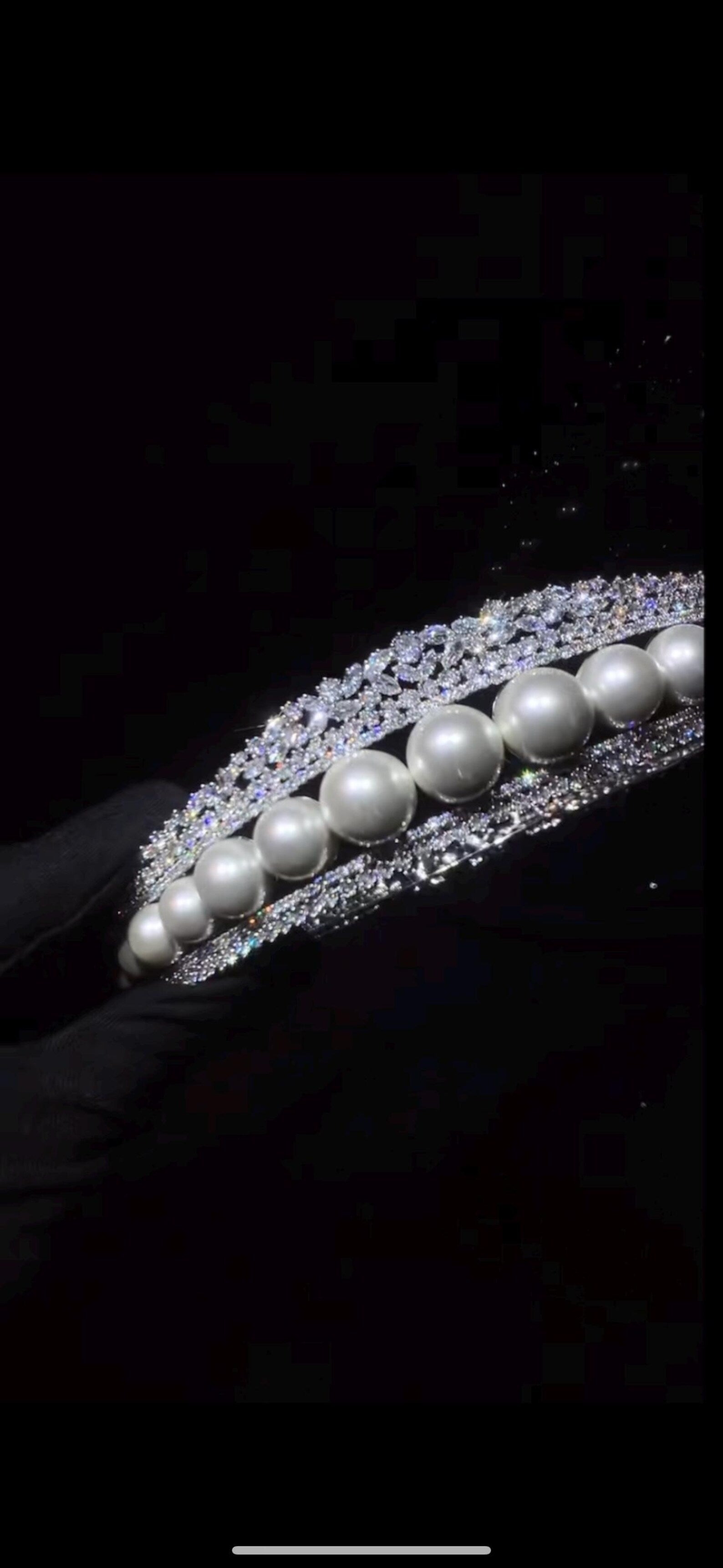 Silver Pearl Crystal Bridal Headband, Luxury Rhinestone Wedding Tiara, Elegant Pearl Bride Crown Wedding Hair Accessory