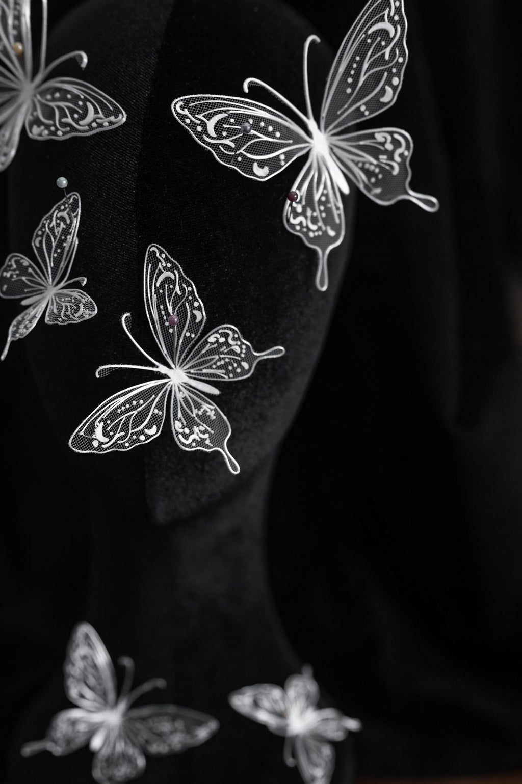 White Mesh Butterfly Appliques, Lace Tulle Butterfly Patches, Bridal Gown Wedding Dress Decorations