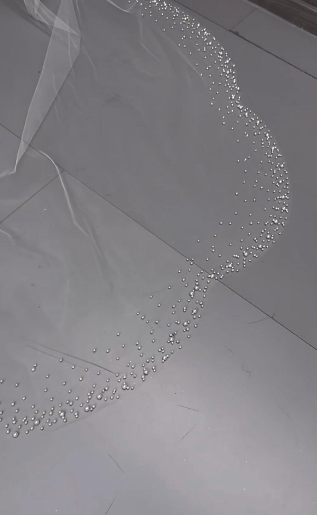 Two‑Tier Beaded Edge Cathedral Veil, Sprinkle Pearl Trim Long Wedding Veil, Sparkling Beaded Bridal Veil With Train