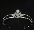 Josephine Inspired Bridal Tiara, Cubic Zirconia Wedding Crown, Royal Crystal Tiara, Elegant Bride Headpiece for Wedding Day