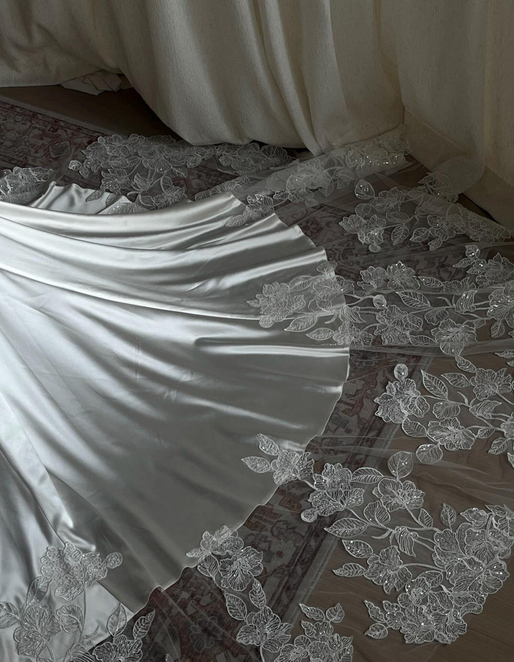 Sweetheart Satin Ballgown Wedding Gown, Crystal Embellished Bridal Dress, Boned Corset Wedding Dress, Custom Luxury Bridal Gown