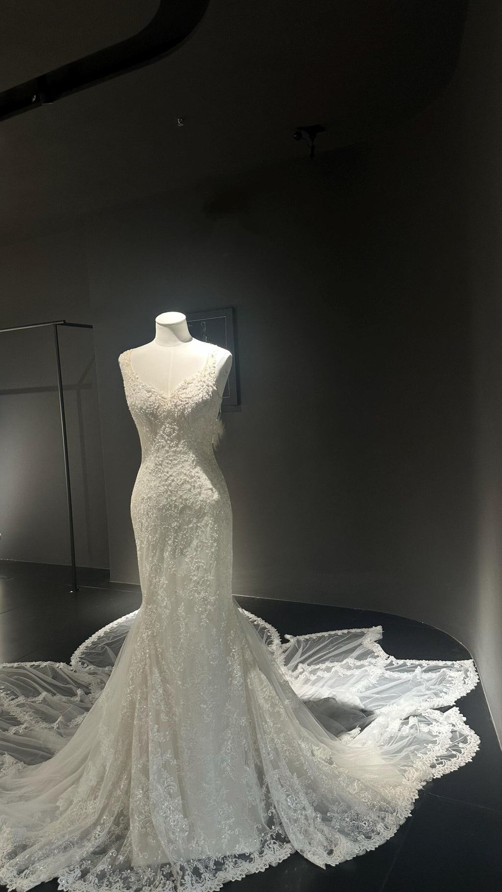 Vintage Lace Ballgown Wedding Dress, Detachable High Neck Long Sleeve Lace Bolero Bridal Gown