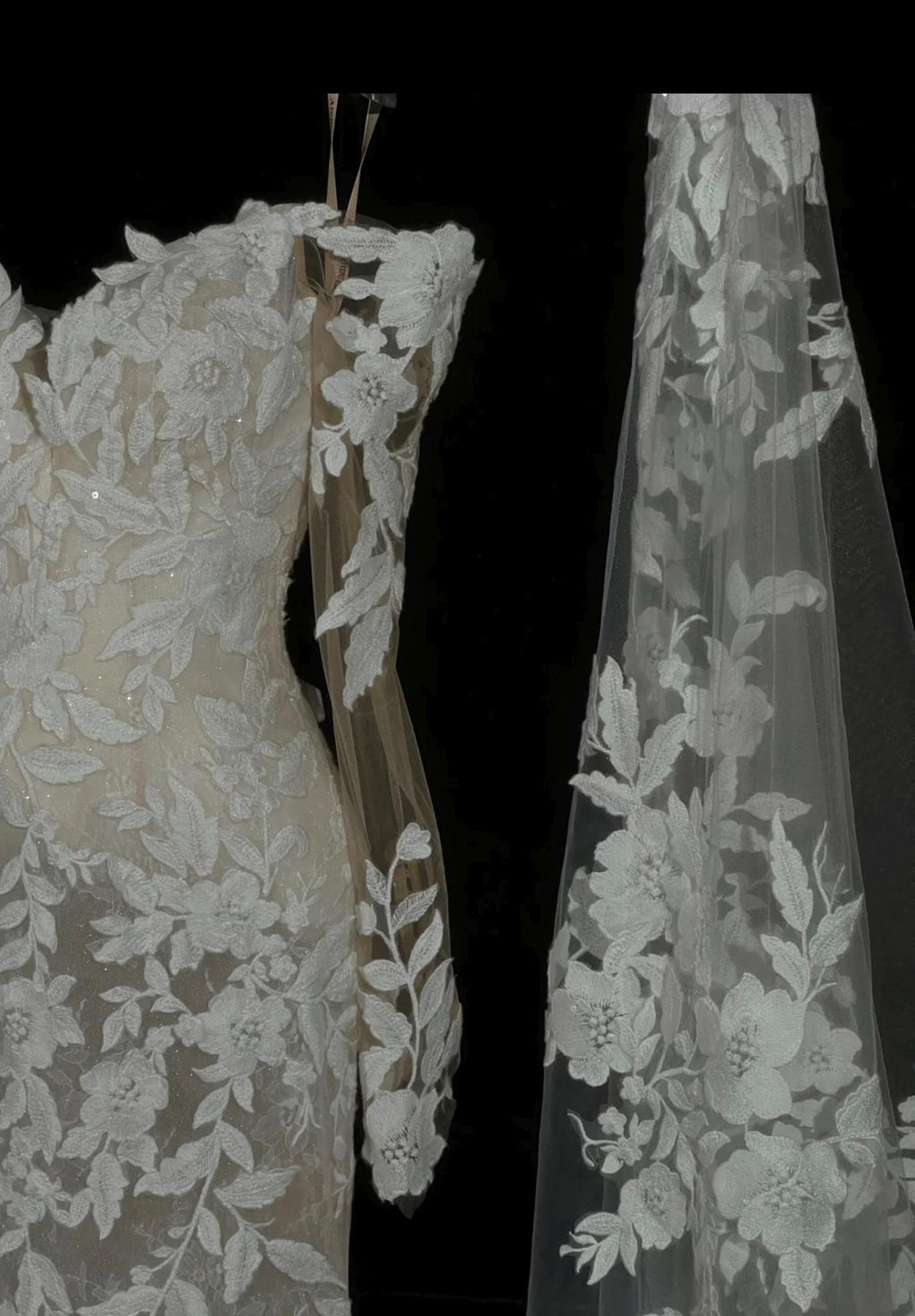 Off Shoulder Lace Mermaid Wedding Gown