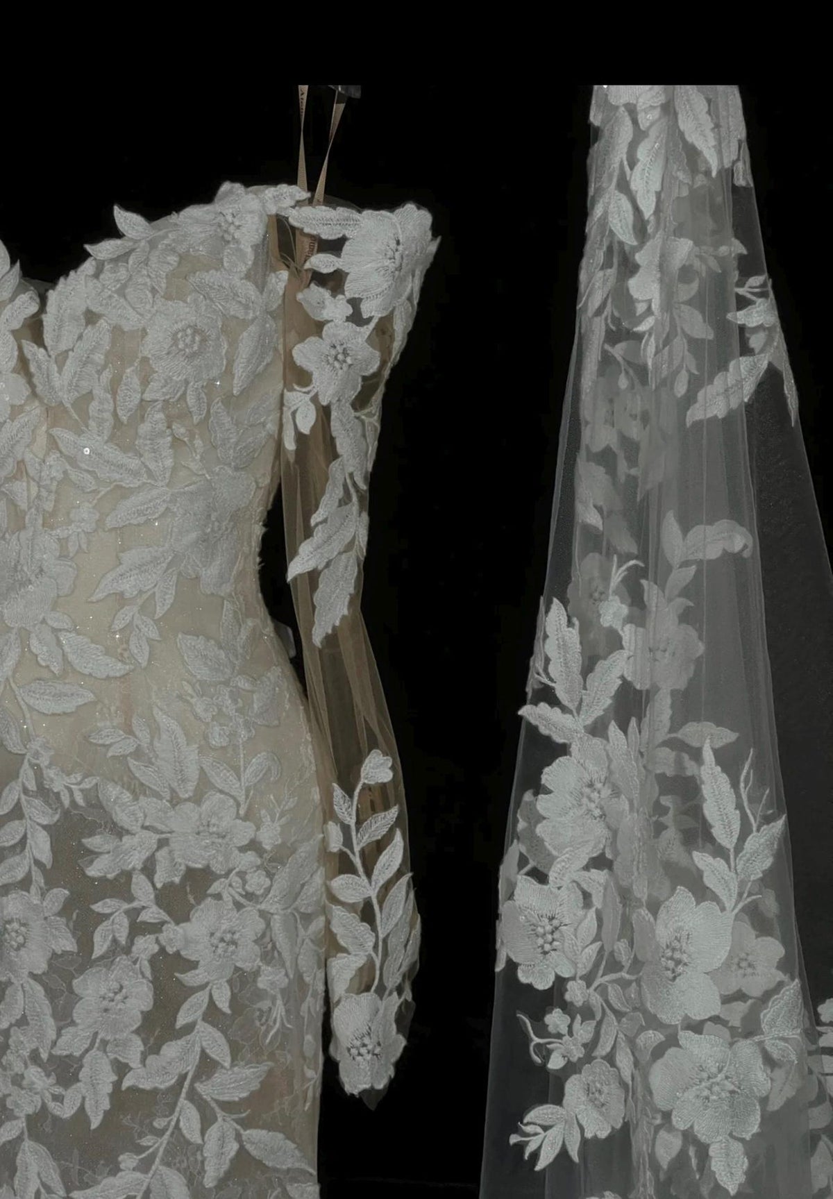Off Shoulder Lace Mermaid Wedding Gown