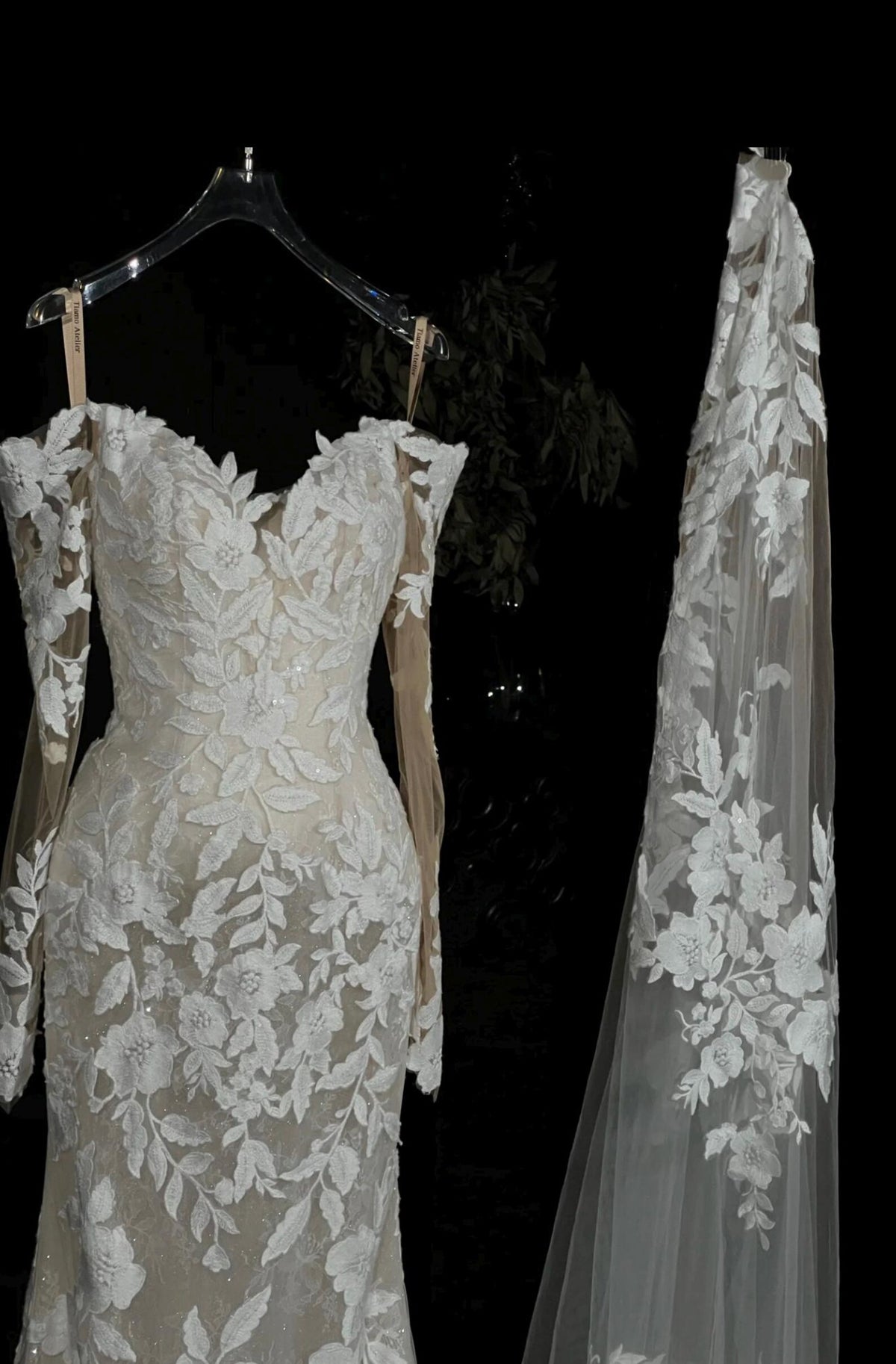 Off Shoulder Lace Mermaid Wedding Gown